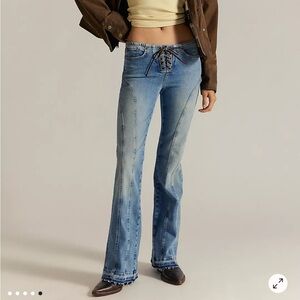 NWT Free People Dust In Glory Flare Jeans size 26